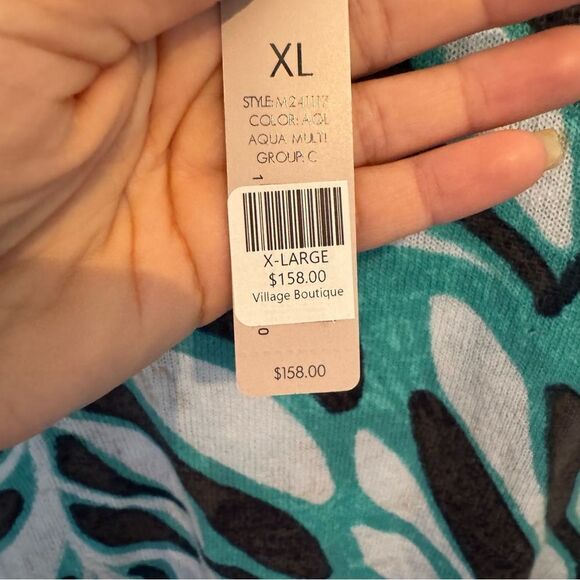 NWT NIC+ZOE FLORA GRID SUPERSOFT SWEATER - Picture 9 of 11